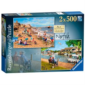 Ravensburger Picturesque Norfolk 2 x 500-Piece Puzzle